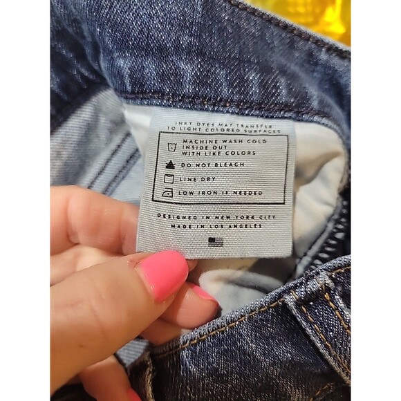 AYR Denim The Beat Barrel Leg Jeans Medium Wash Ankle High Rise Size 24 Preppy - Picture 8 of 9